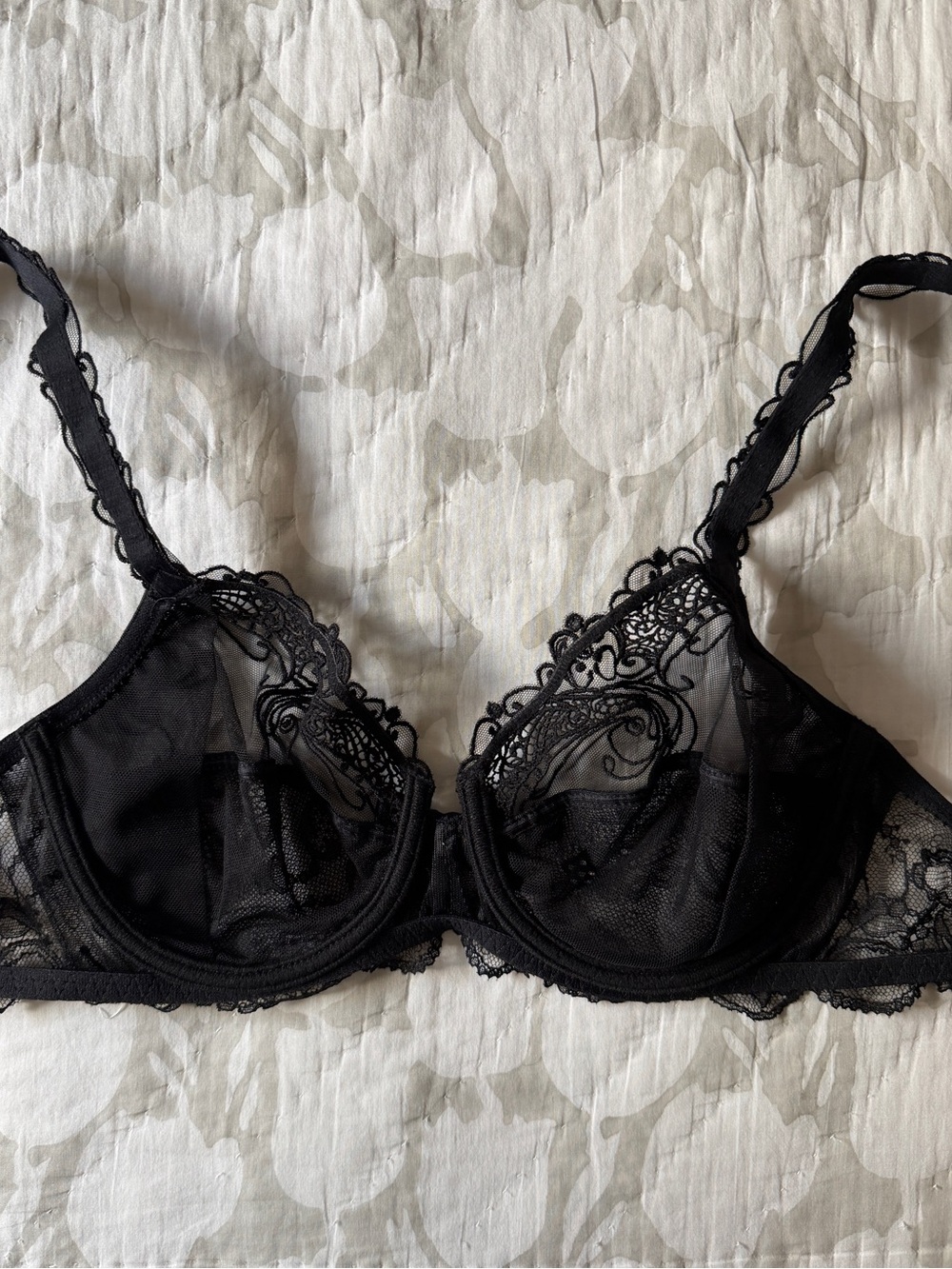 Lise Charmel Soir de Venise Full Cup Bra in Noir  Diamant (Black) - Picture 6 of 7